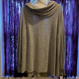 3X Loose Fit Turtle Neck Sweater